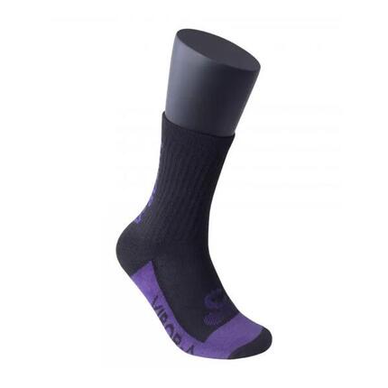 BLACK AND VIOLET VIBOR-A CREW SOCKS