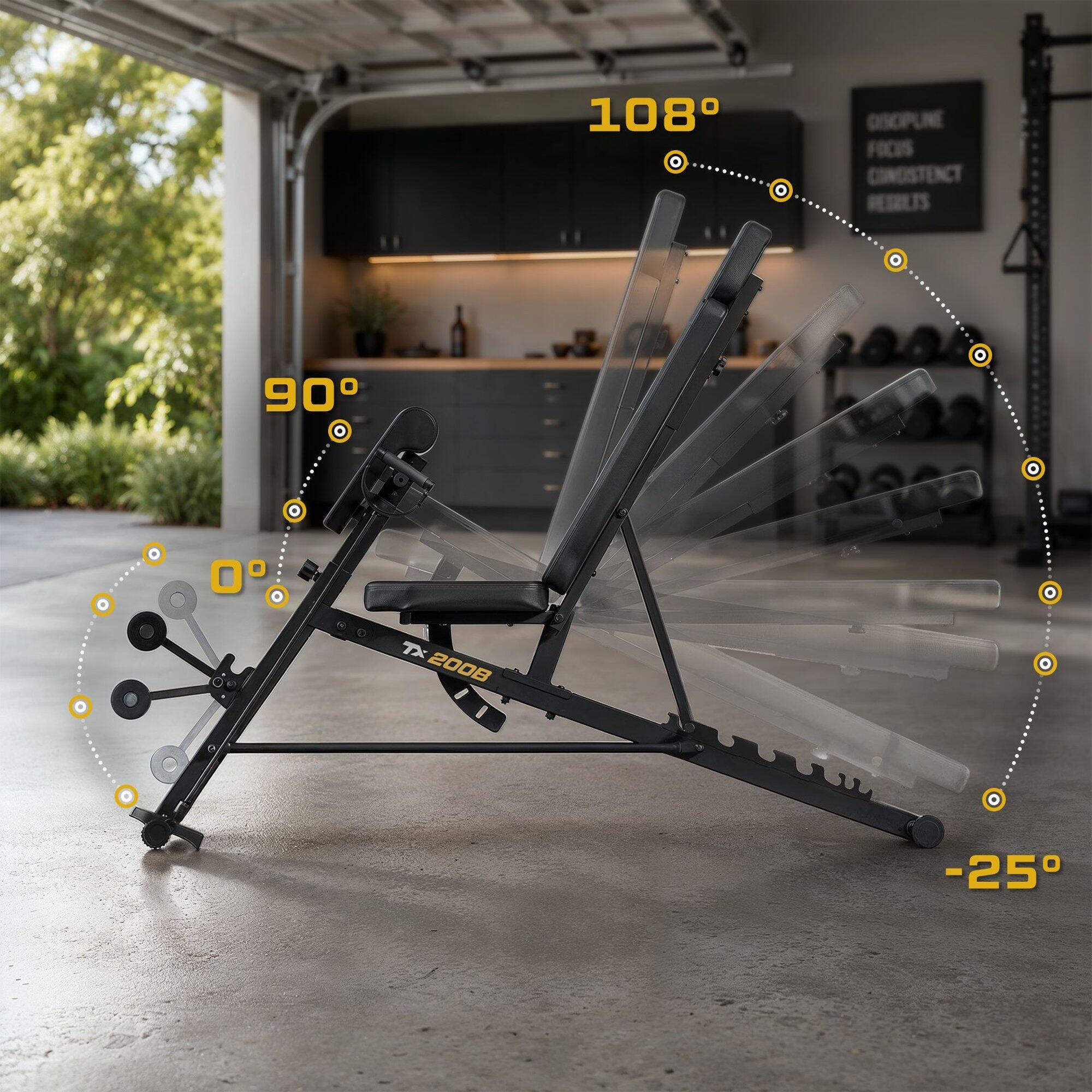 Ławka treningowa regulowana z modlitewnikiem TX-200B 3/7