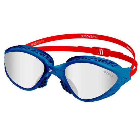 BuddySwim Ozean Occhialini White/Smoke OW Triathlon Antifog UV