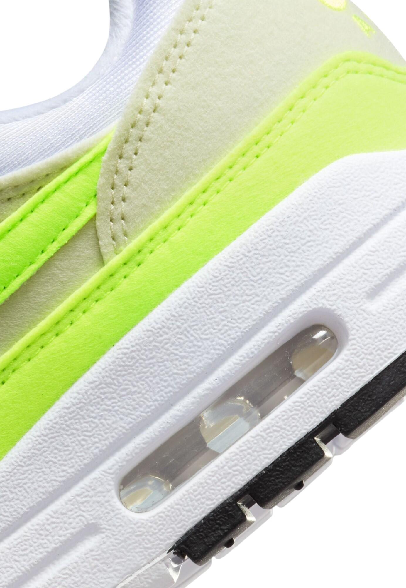 Nike Air Max 1 DZ2628-100 White/Volt-Sea Glass -Black 36 6/6