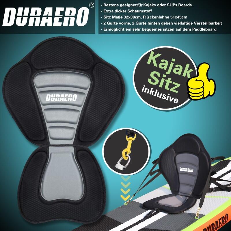 DURAERO 2-in-1 SUP/Kajak 330x76x15 cm, 150 kg, inkl. Zubehör 7/7