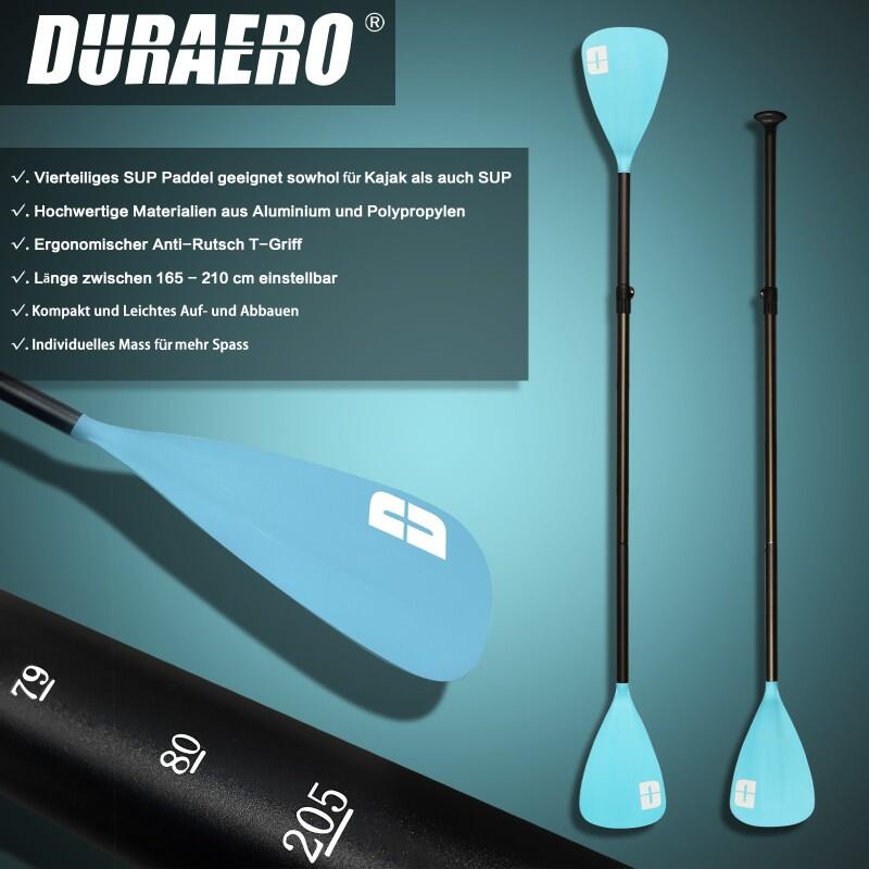 DURAERO 2-in-1 SUP/Kajak 330x76x15 cm, 150 kg, inkl. Zubehör 6/7