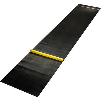 Rubberen dartmat met hoge oche - 300 x 60 cm.