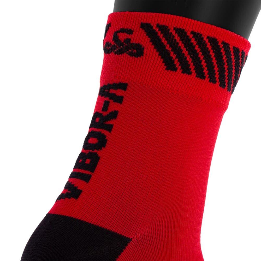 Calzini Vibor-a Kait Mid-crew Rojo/Negro 35-38 3/4