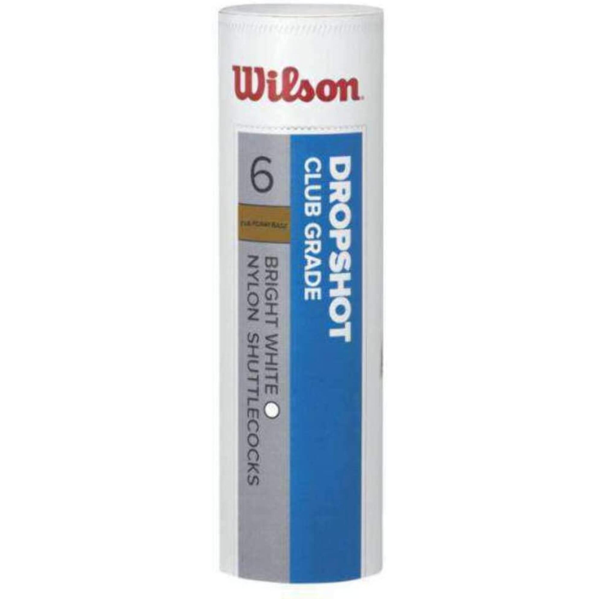 WILSON DROPSHOP SHUTTLECOCKS (TUBE OF 6) WHITE 1/1