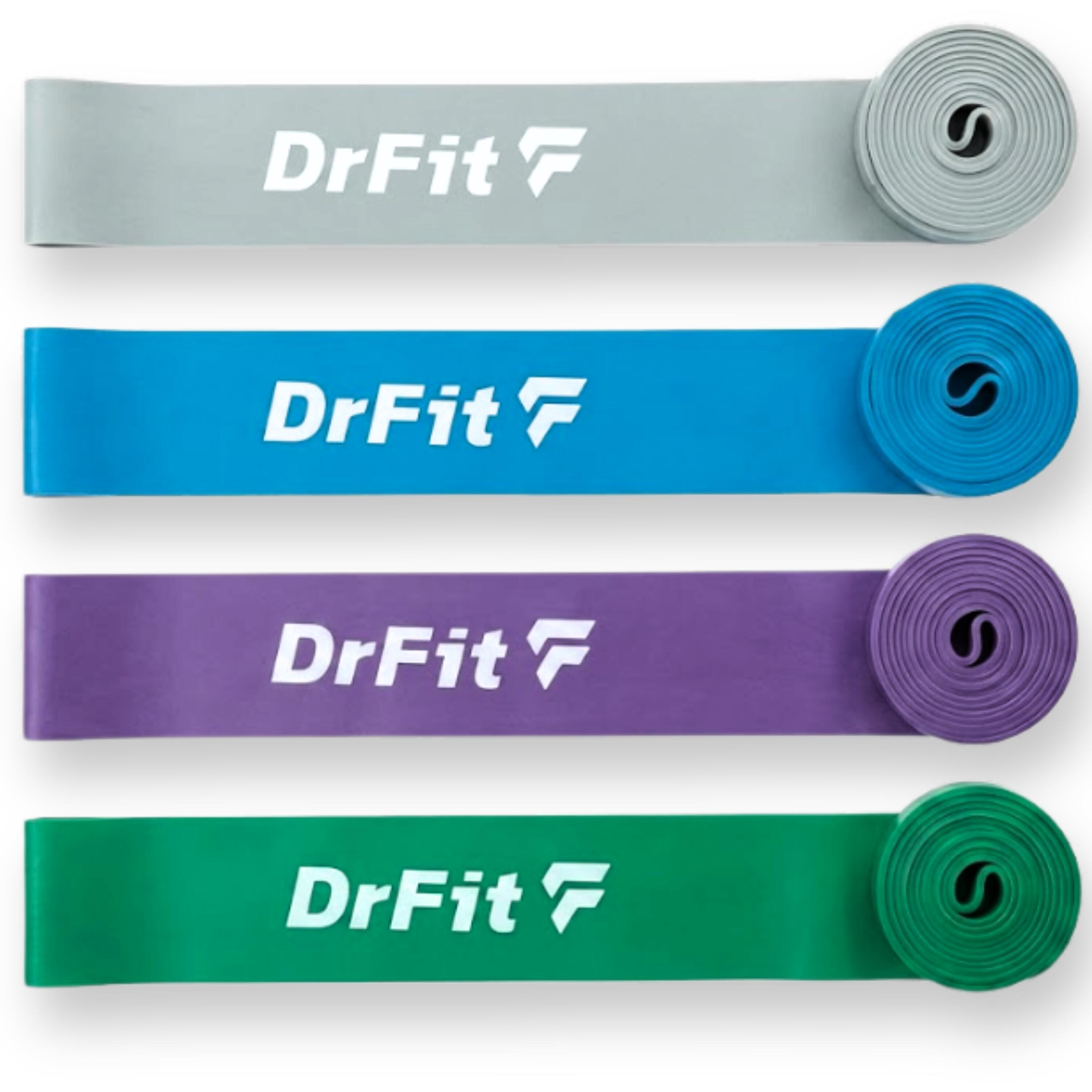 Kompresyjna guma taśma do ćwiczeń i terapii kompresyjnej mocna Floss Band DrFit 2/3