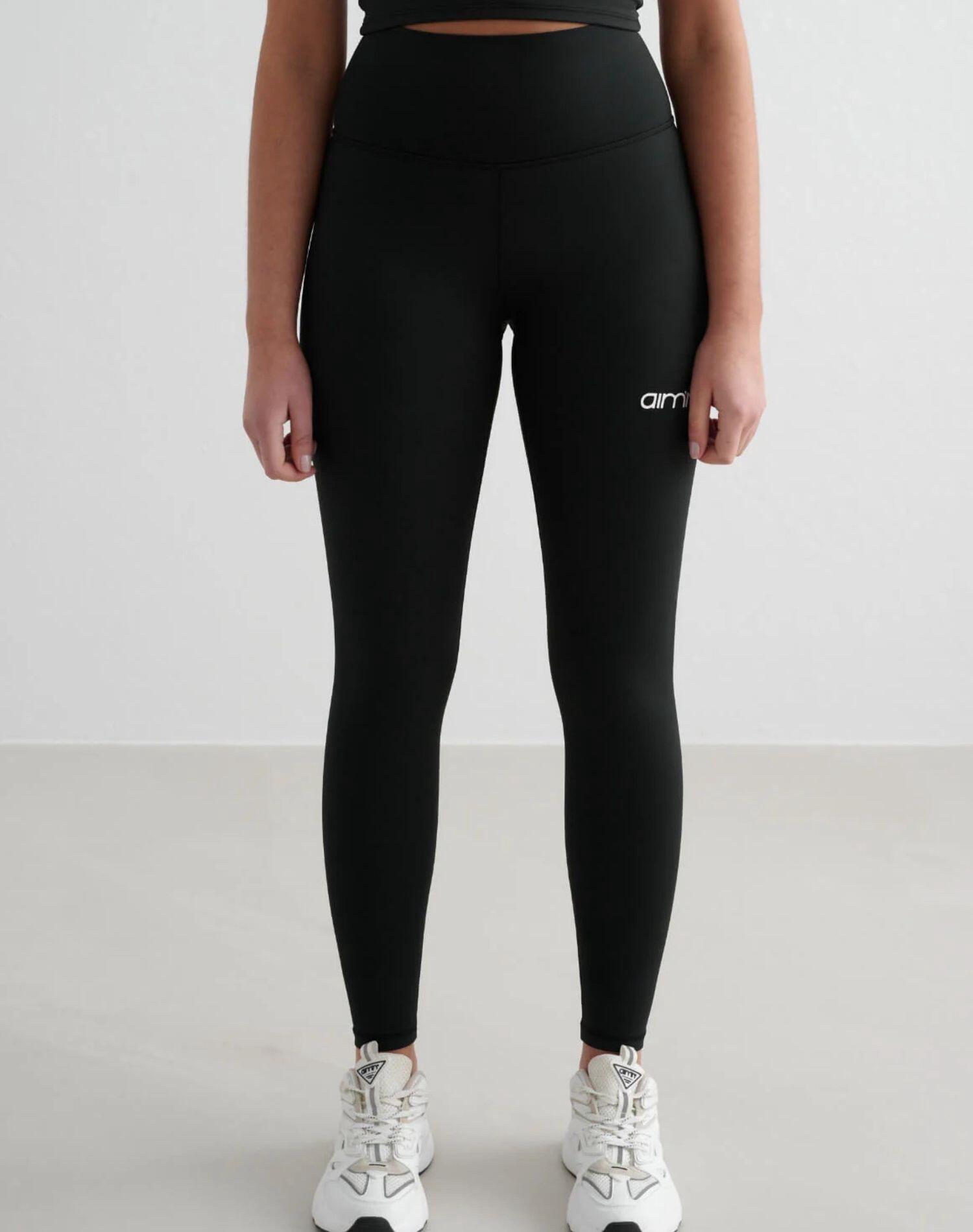 Dames Legging Vochtafvoerend Hurkbestendig Zwart 5/7