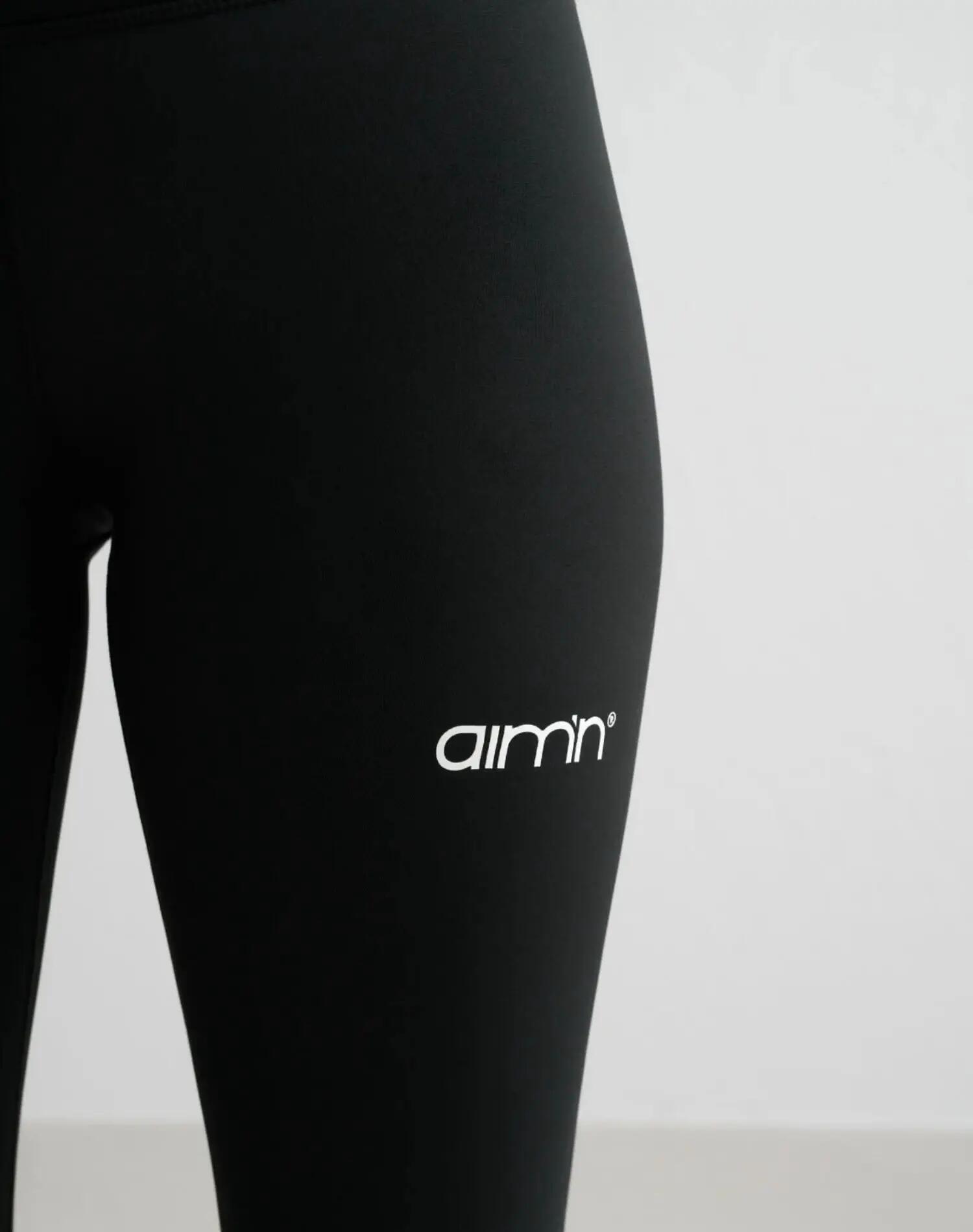 Dames Sportlegging Hoge Taille Squat Proof Met Achterzak Core Zwart 6/7