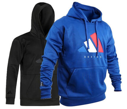 Sweat à capuche tech-line boxe (couleur : bleu/bleu,blanc,rouge - taille : s)