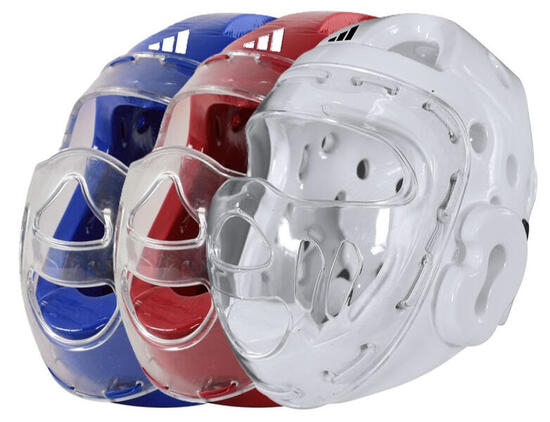 Casque avec visière de taekwondo (couleur : bleu - taille : l)