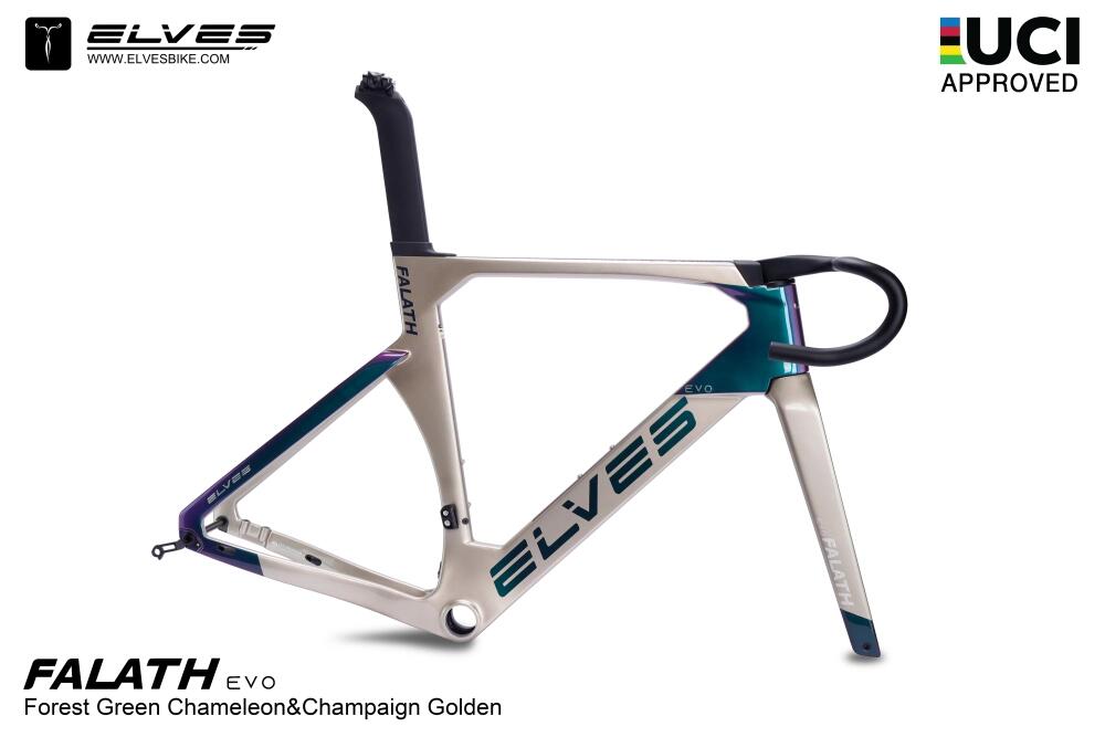 ELVES Falath Evo+(Disc) - FOREST GREEN & GOLD - T47-DUB (SRAM