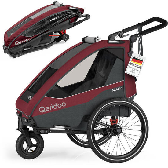 Qeridoo Fietskar Skaja 1 Cayenne Red