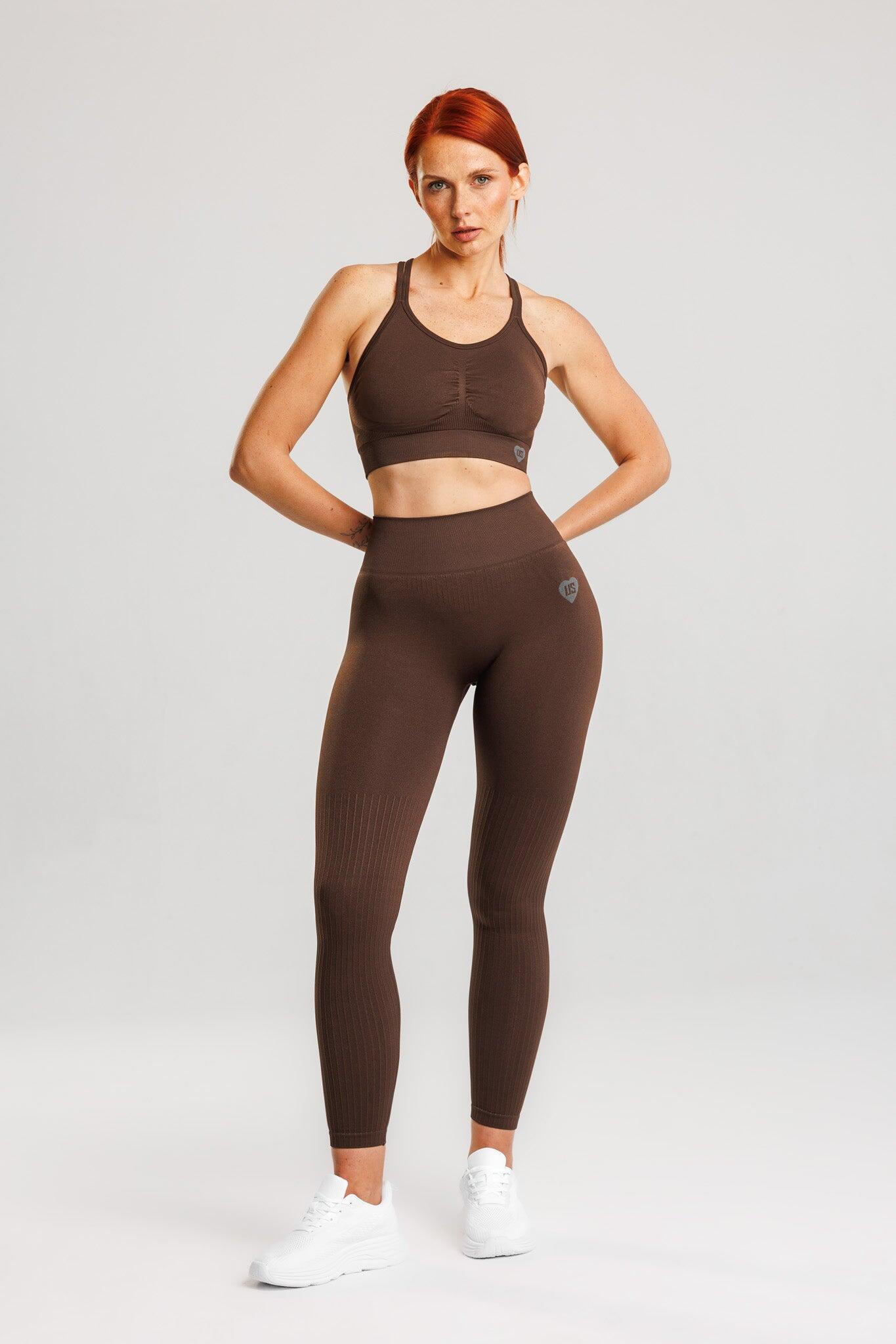 Legginsy bezszwowe damskie sportowe PUSH UP Nevada 5/5