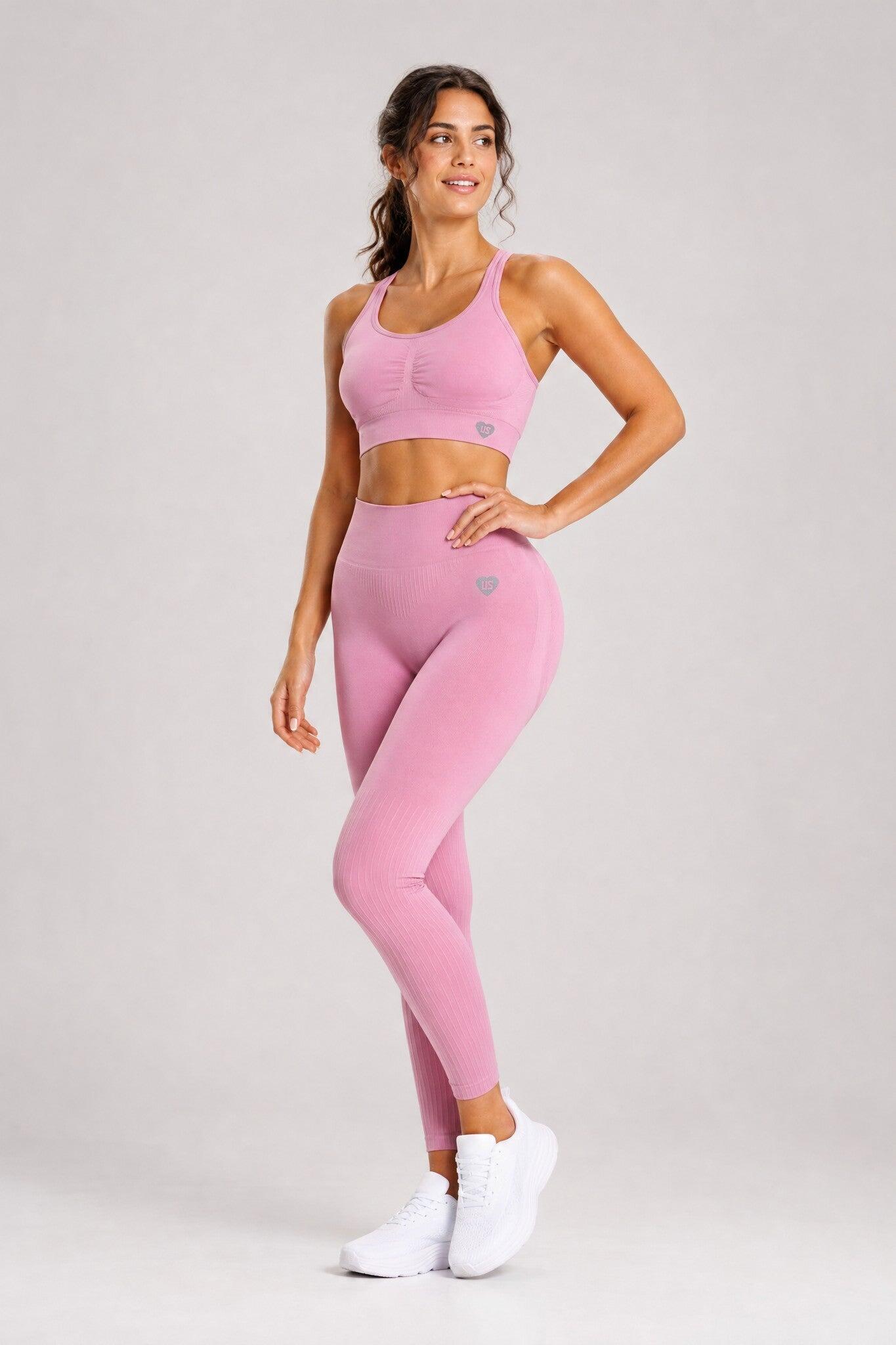 Legginsy bezszwowe damskie sportowe PUSH UP Nevada 3/5