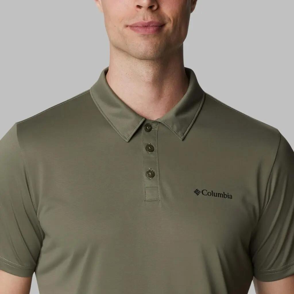 Polo maniche corte Uomo Columbia Hike™ Polo Verde Scuro 3/5