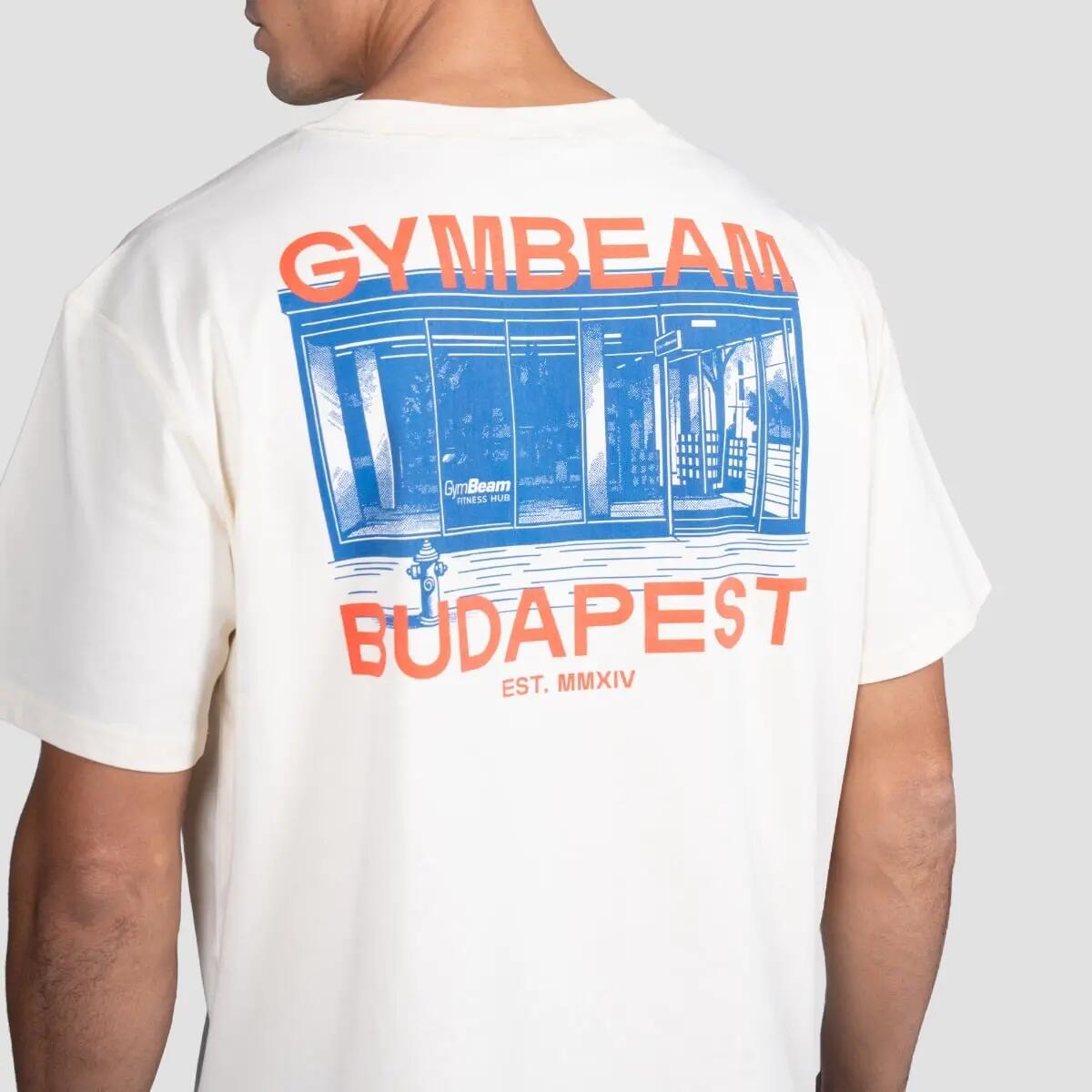 Koszulka unisex fitness oversize Budapest 6/7