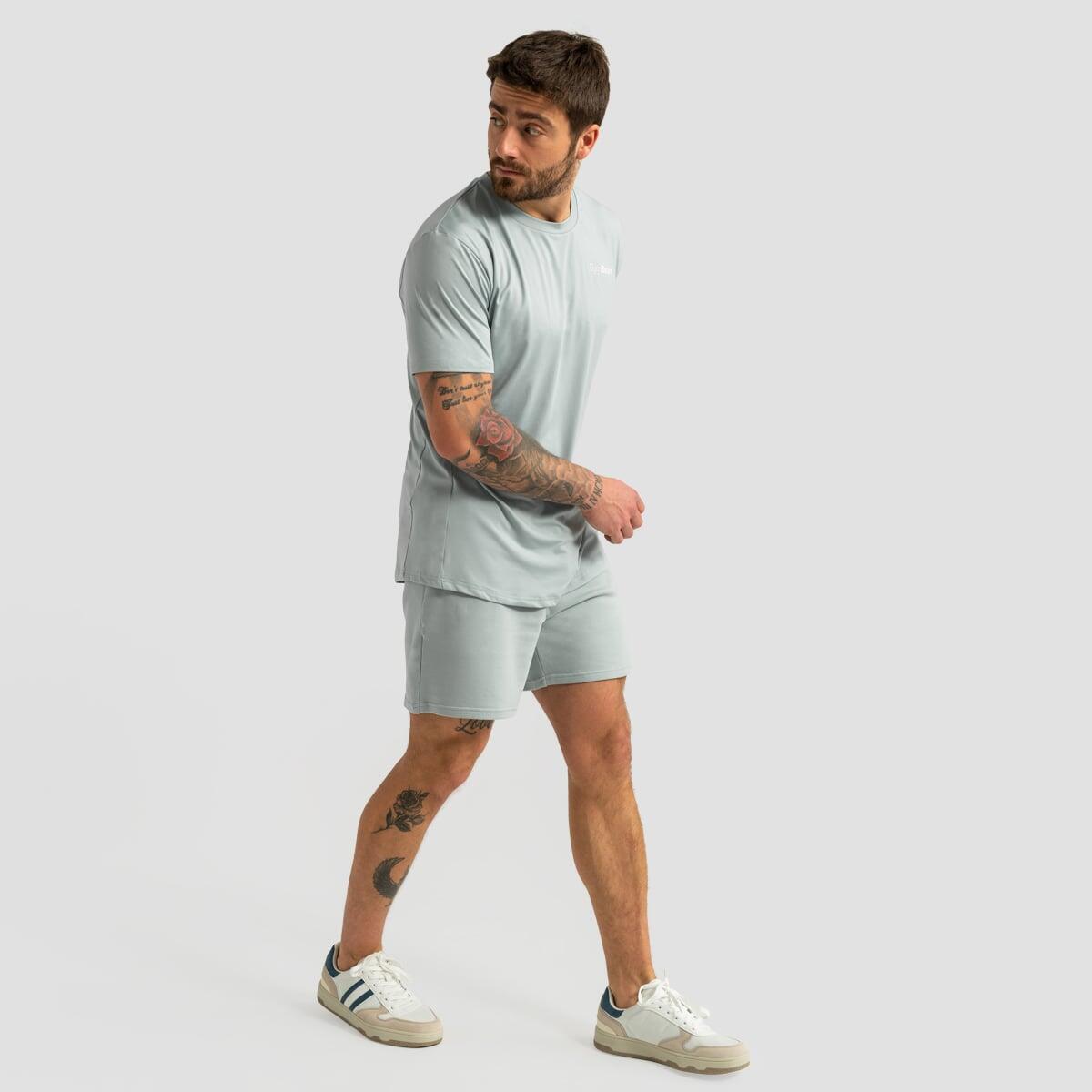 T-shirt męski GymBeam regular fit zielony eukaliptus 5/7