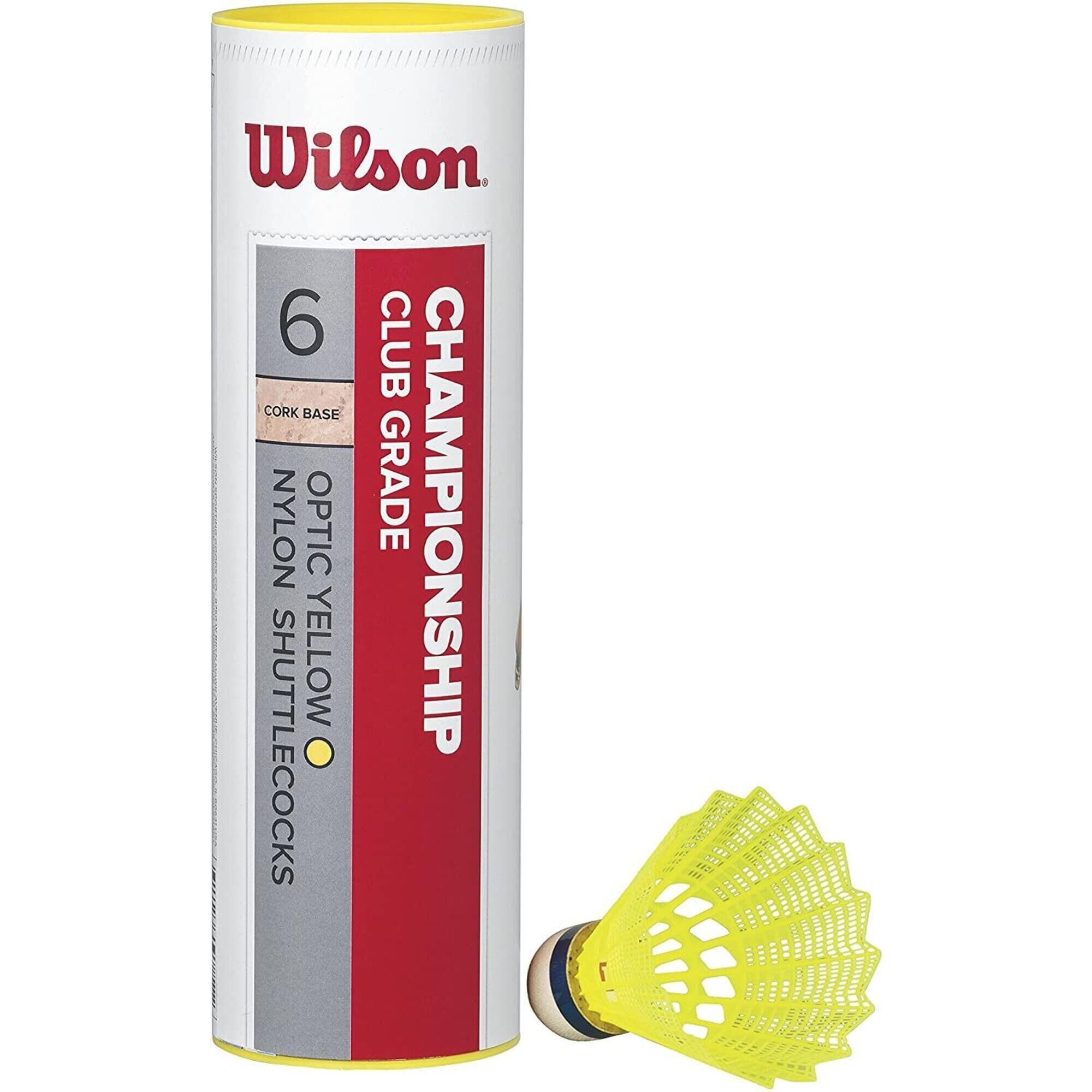 WILSON WILSON CHAMPIONSHIP SHUTTLECOCKS (TUBE OF 6) YELLOW