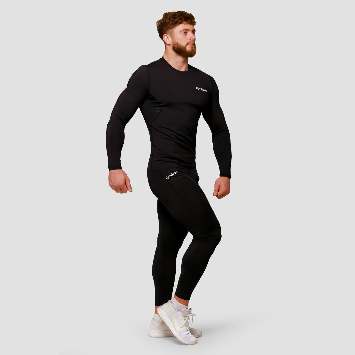 Leggings uomo palestra slim 4/7