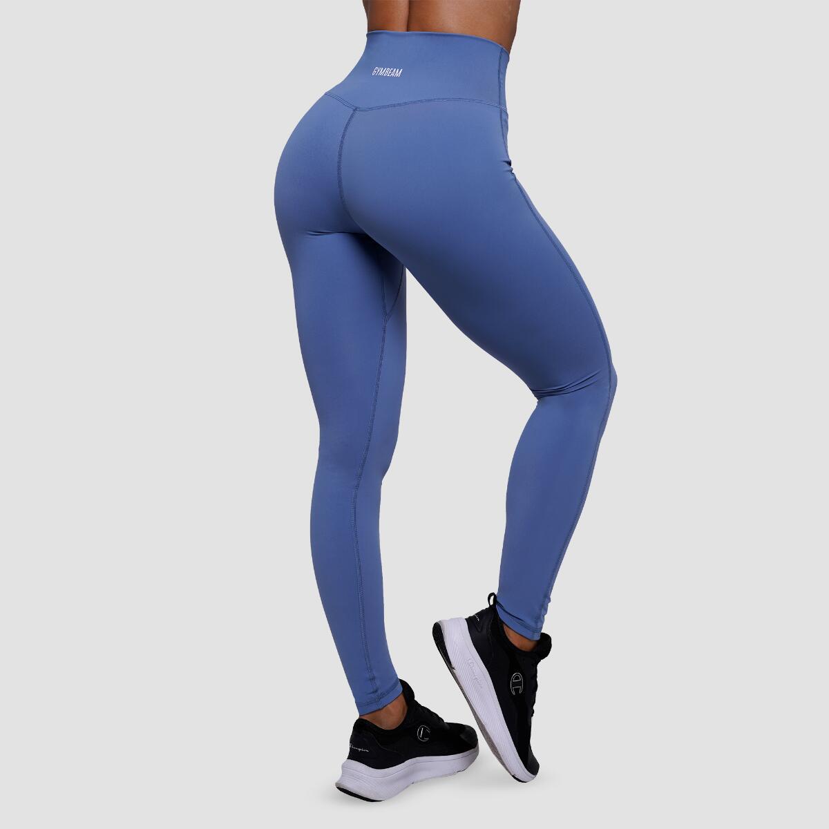 Legginsy damskie functional training z wysokim stanem niebieskie FIT 2/7
