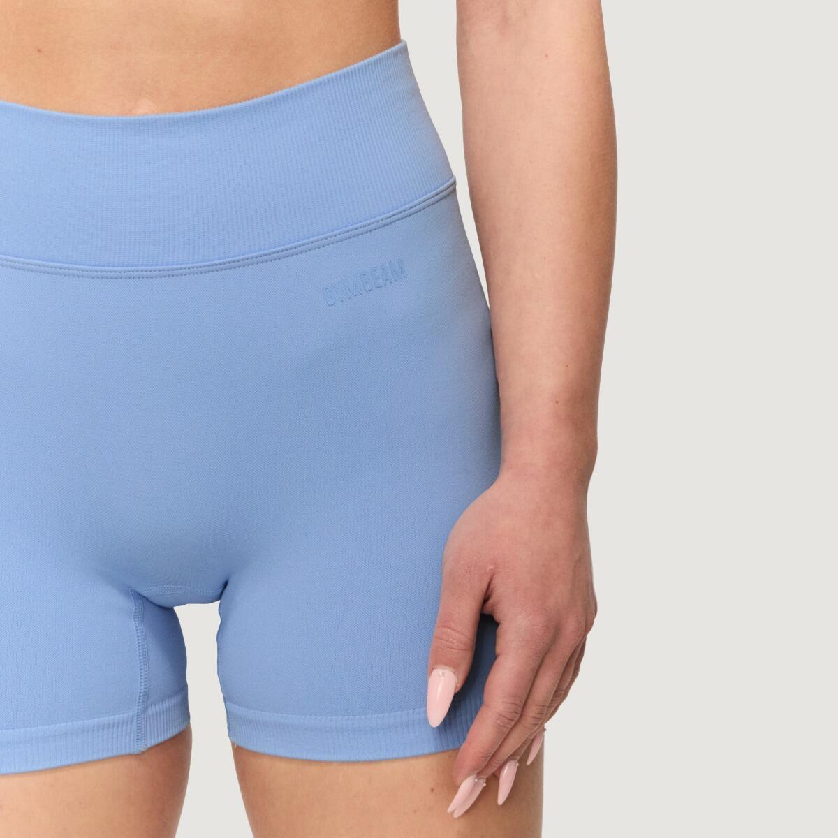 Pantaloncini donna fitness slim blu NEO 3/7