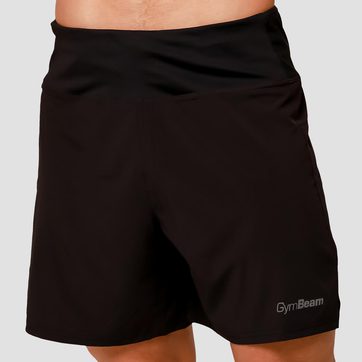 Pantaloncini uomo running slim neri Pulse 2/7