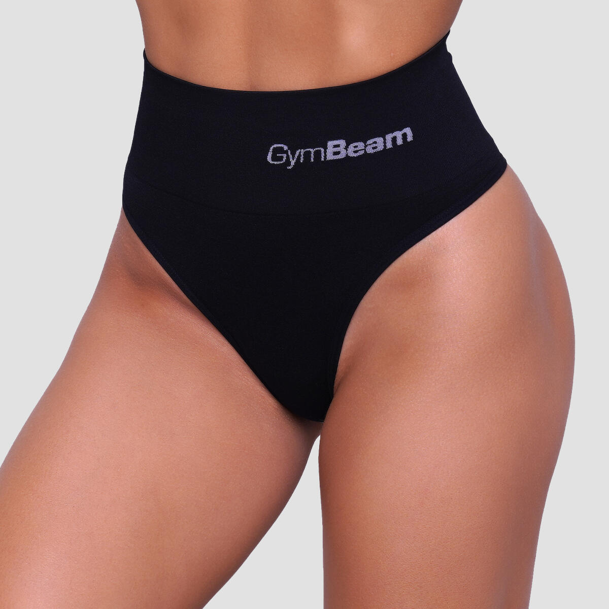 Figi damskie brazylijskie bezszwowe czarne 2Pack 2/7