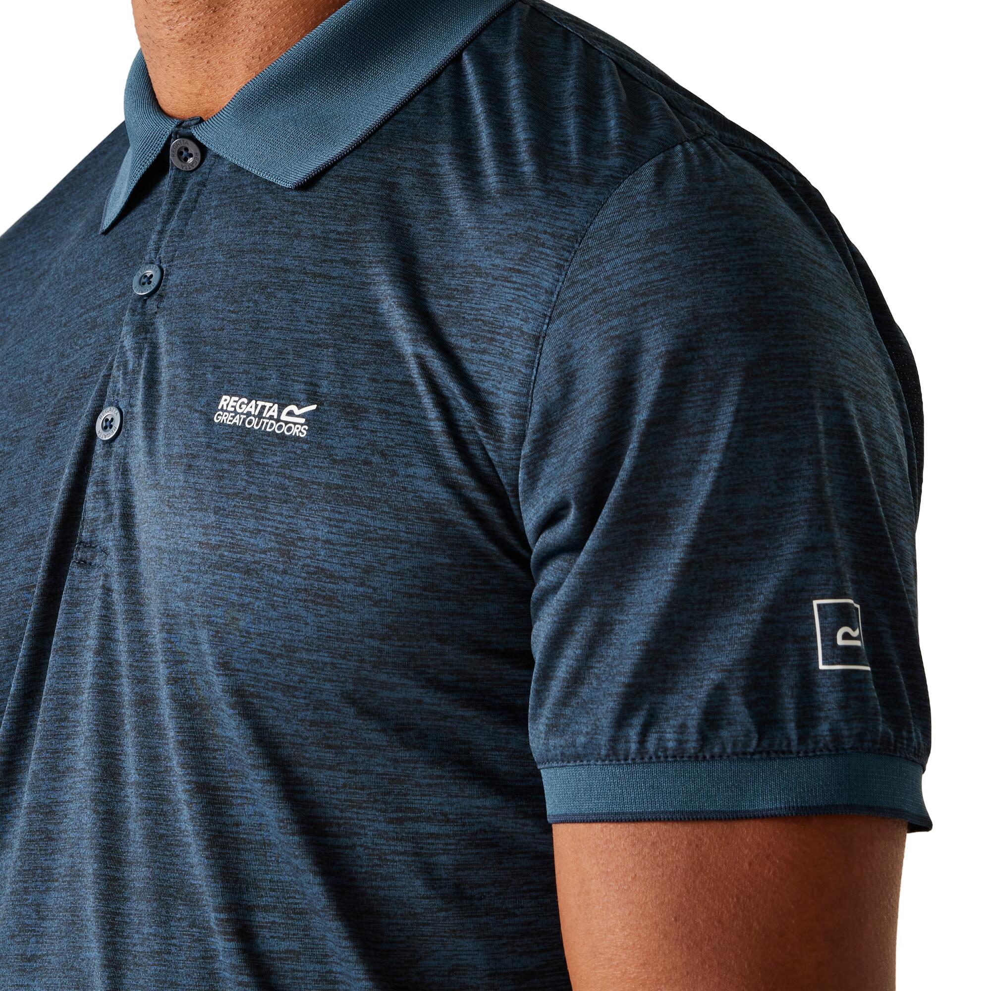 T Shirts E Camisas Homem - REGATTA Remex II Polo - Moonlight Denim 7/7
