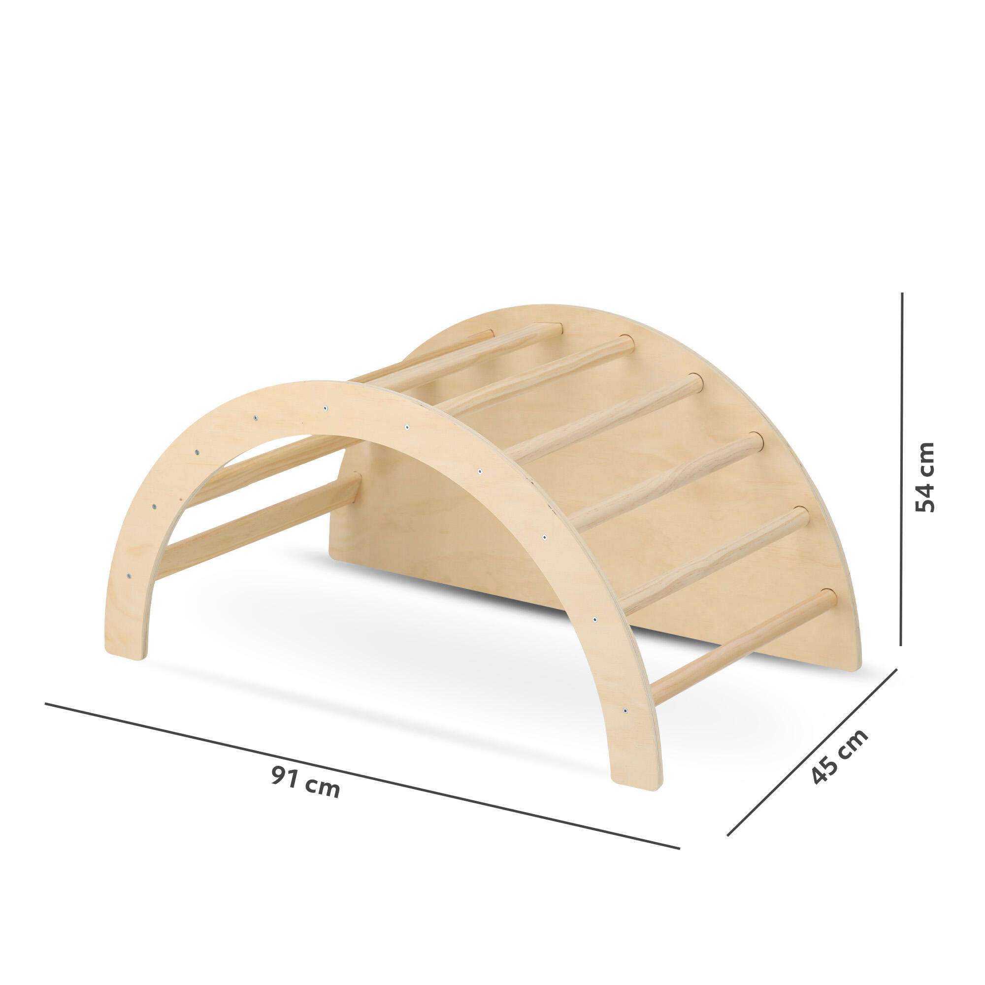 Deryan Arco de Escalada Madera con Cojín - Montessori - Puente - Mesa 7/7