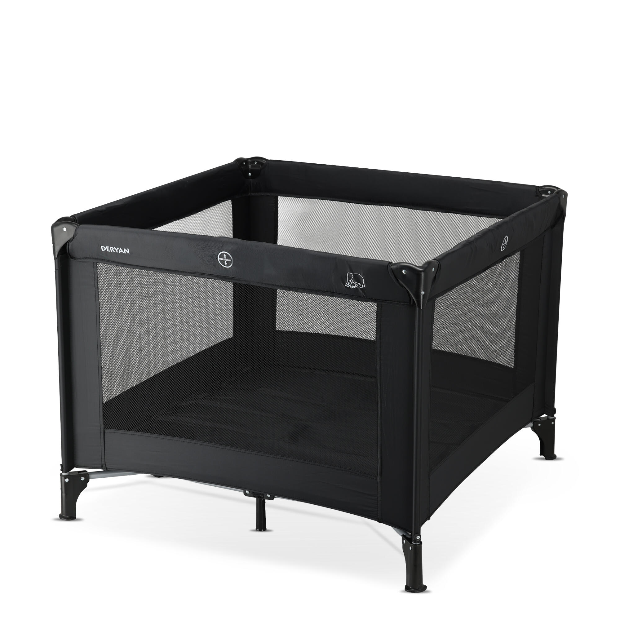 Deryan Parque Infantil – Parque Plegable – 100x100 cm – Negro 2/7