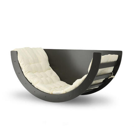Arche d’Escalade Deryan Bois avec Coussin - Jouet Montessori - Noir