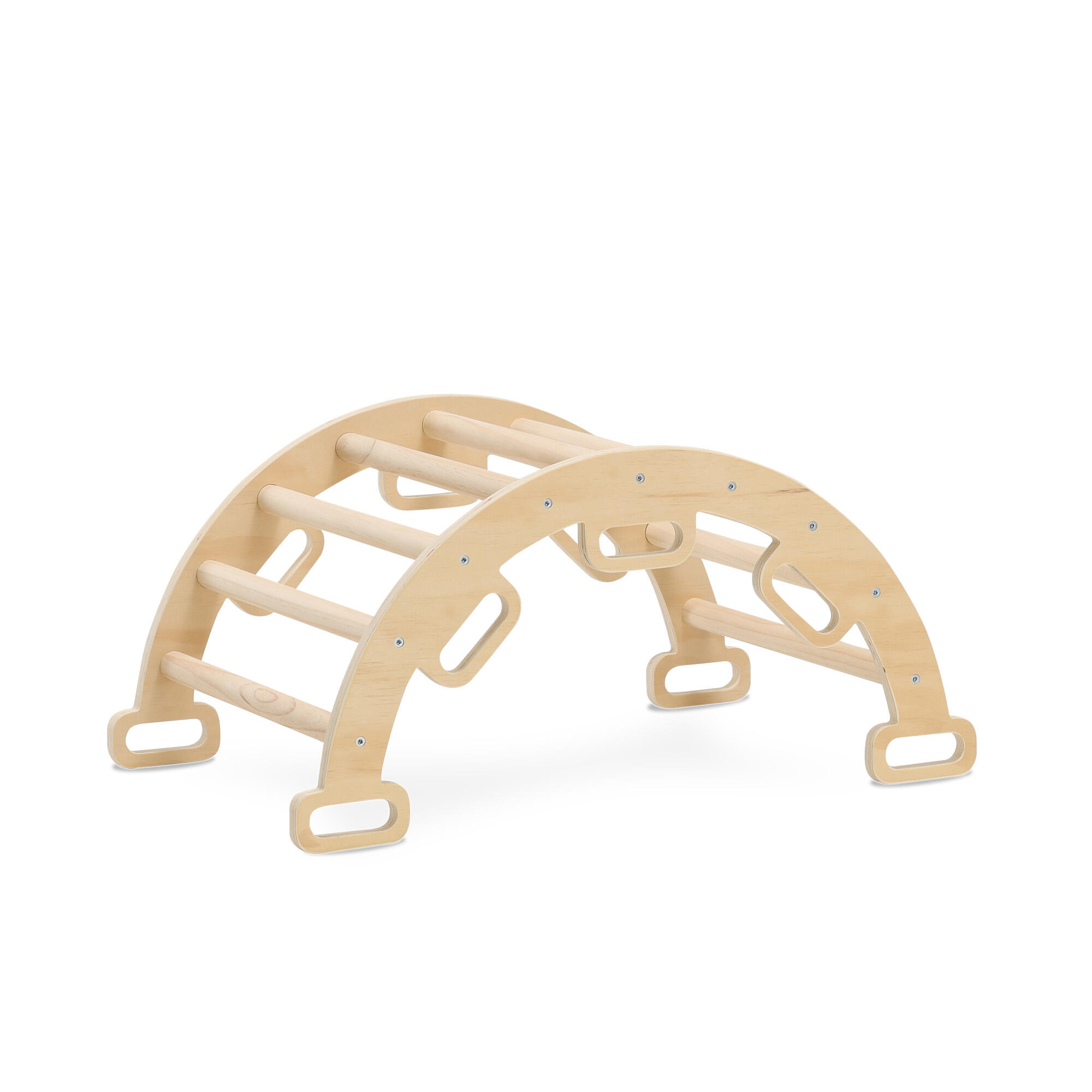 Triangolo Pieghevole con Arco da Arrampicata e Scivolo – Montessori – Legno 4/7
