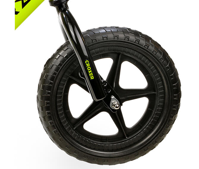 Dětské odrážedlo Croxer Leox Lime 12" lehké (2,3kg) 7/7