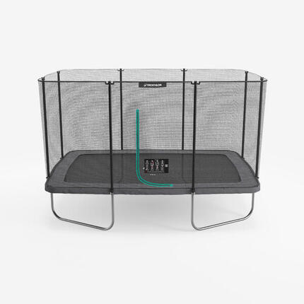 Tweedehands Rechthoekige trampoline 520 met veiligheidsnet zwart