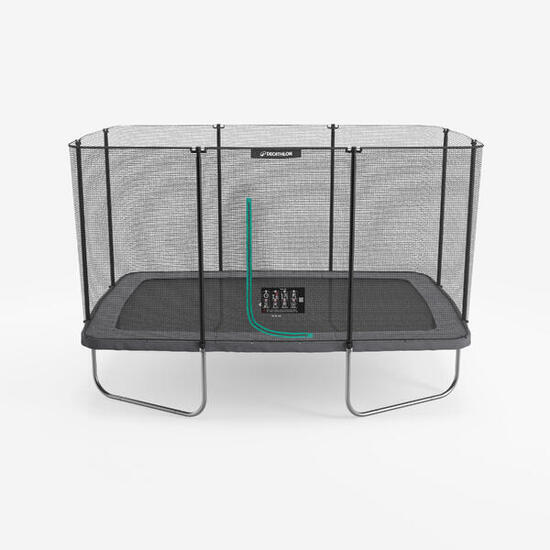 Tweedehands Rechthoekige trampoline 520 met veiligheidsnet zwart