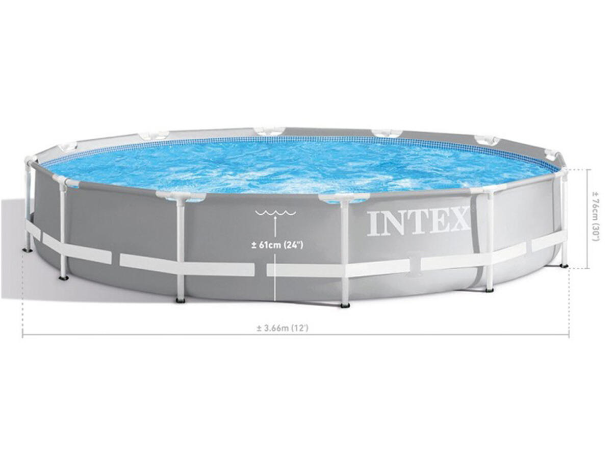 Piscina desmontable redonda INTEX Prism Frame con depuradora 5/7