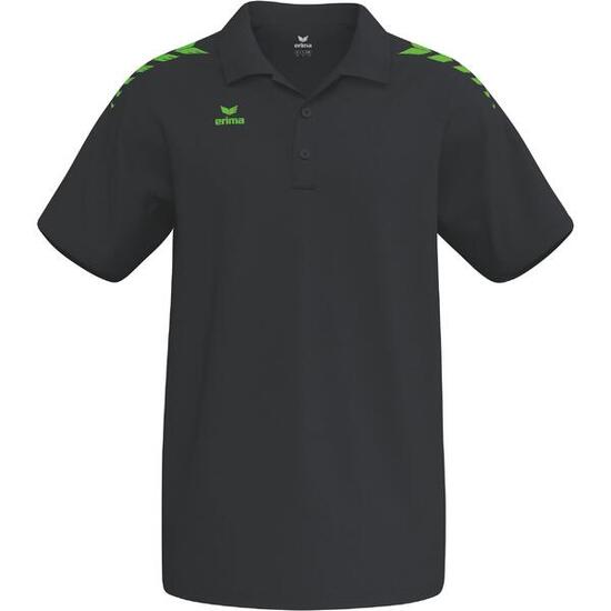 Polo Erima Cmpt Wings Noir/vert Gecko