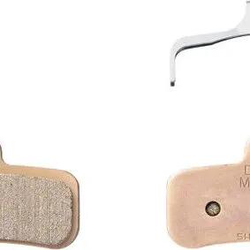 Pair of metal bicycle brake pads and spring with split pin Shimano D02S-MX