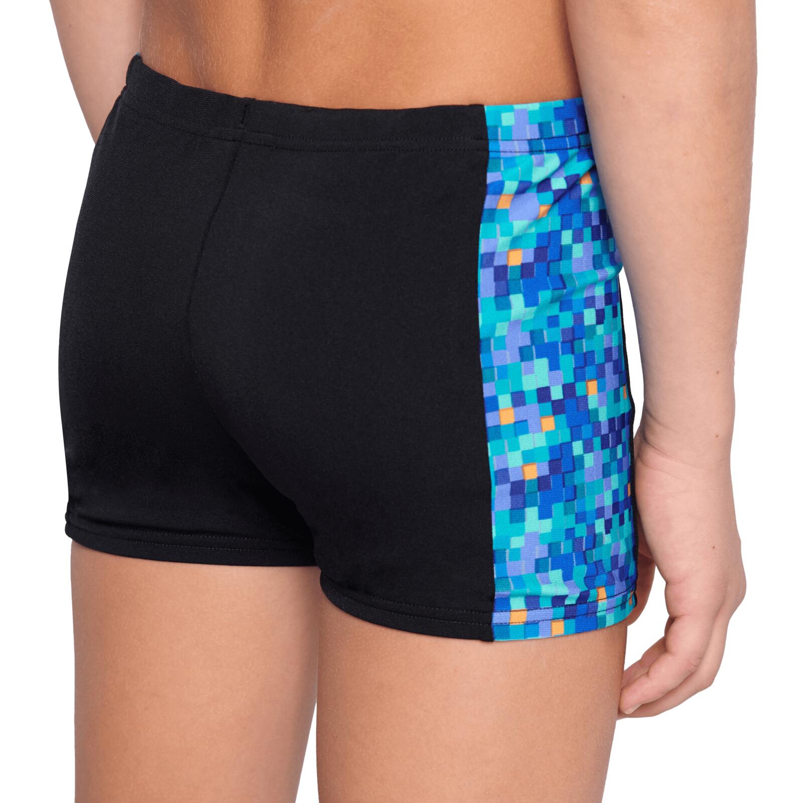 Arena Pooltiles Kinderzwemshort Zwart / Blauw 7/7