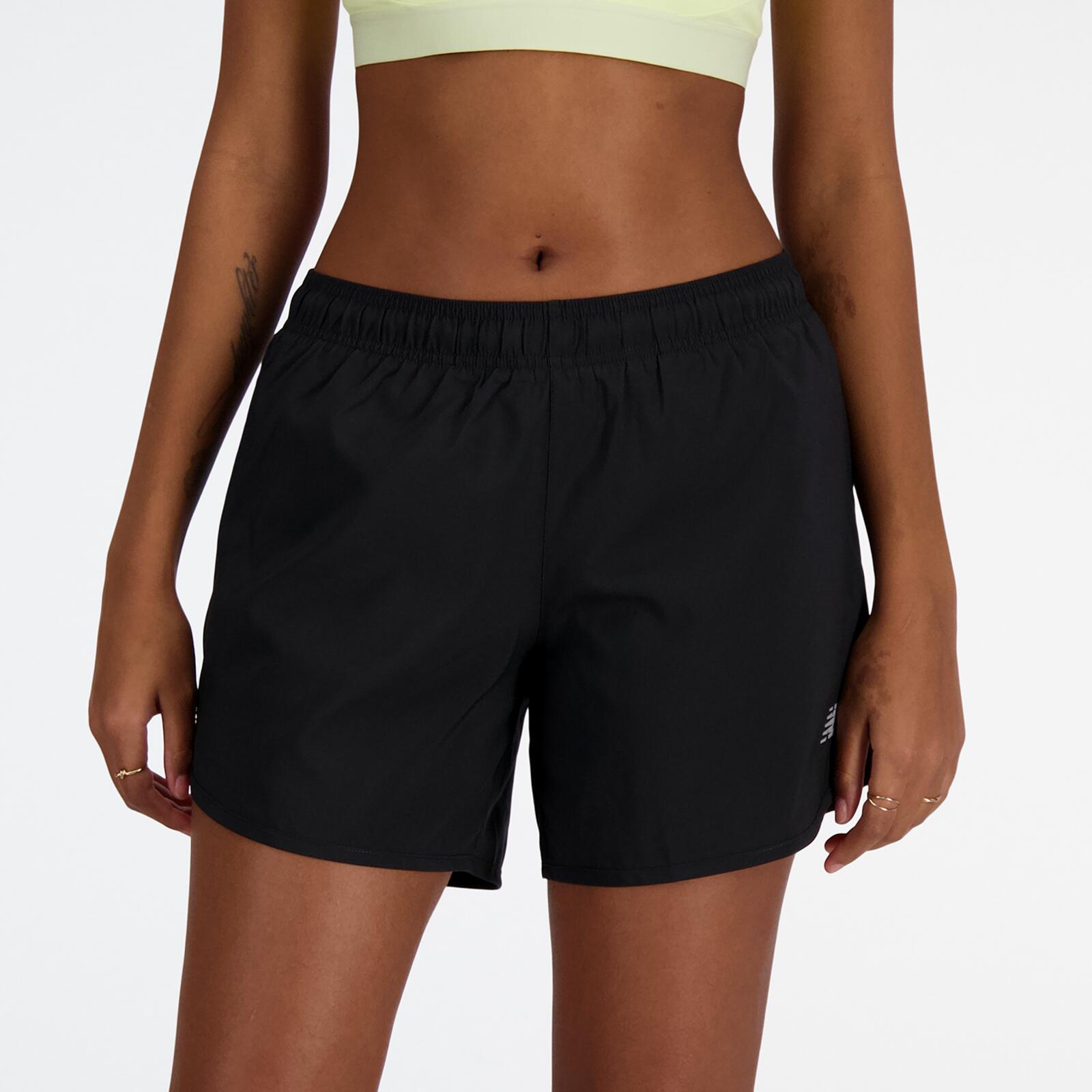 Women's New Balance Black Shorts 6/6