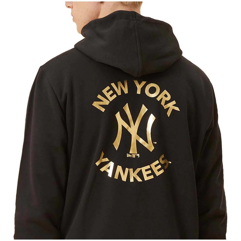 Sudadera con capucha para hombre New era Mlb tm logo metallic en color negro 2/5