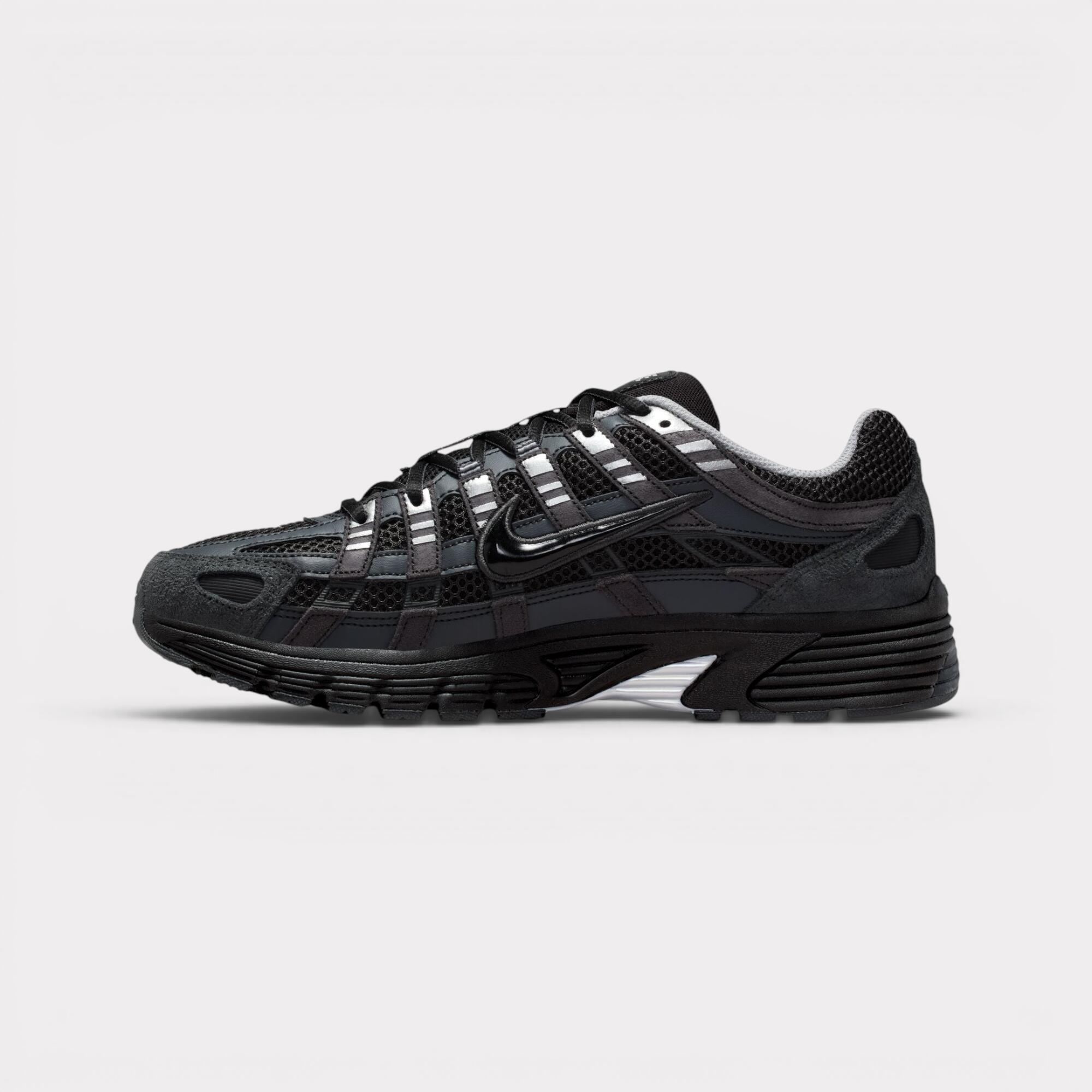 Nike P-6000 SE Anthracite Suede Black Chrome Metallic Silver 3/7
