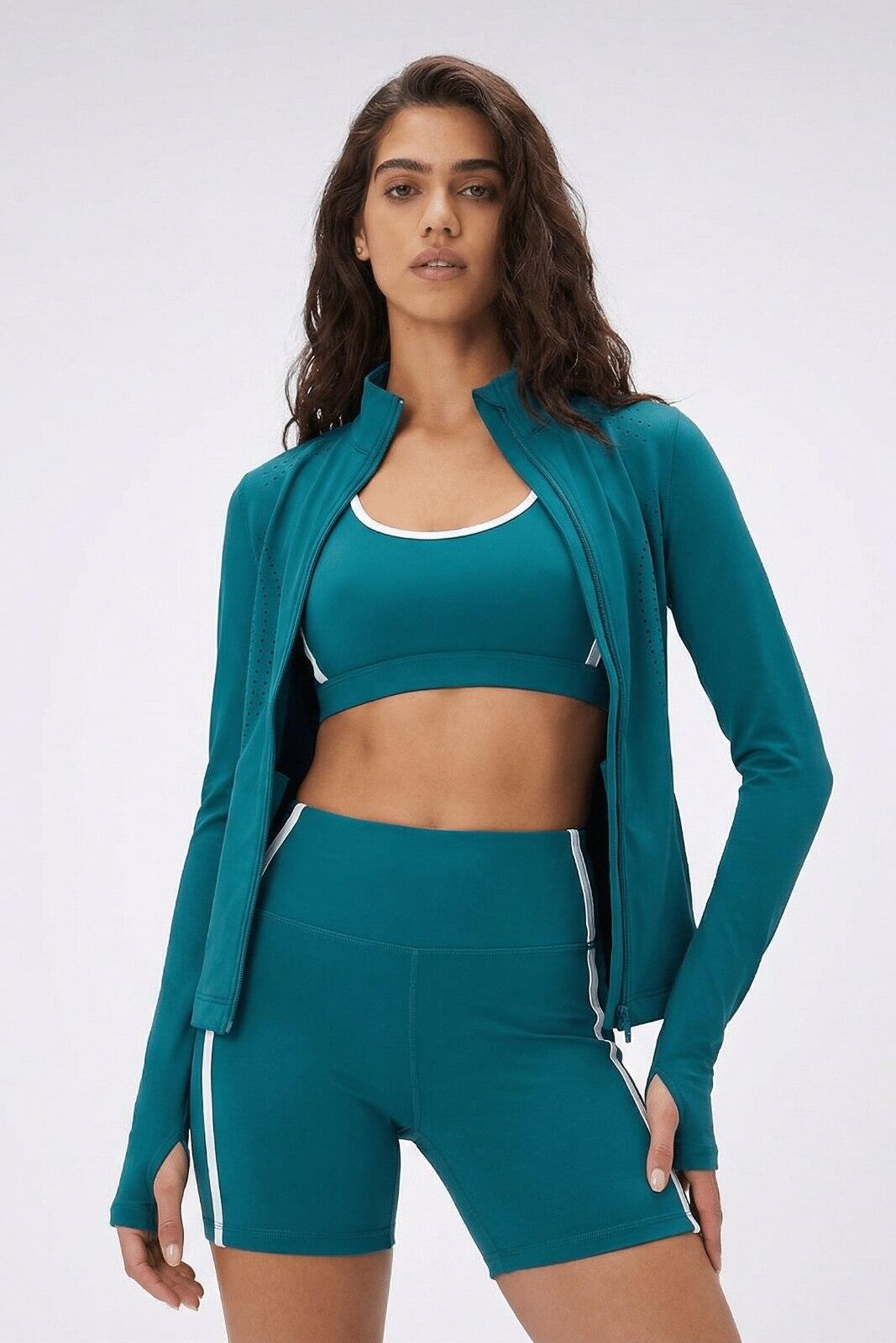 Dames Surfen Premium Sporttop - Petrol 4/7
