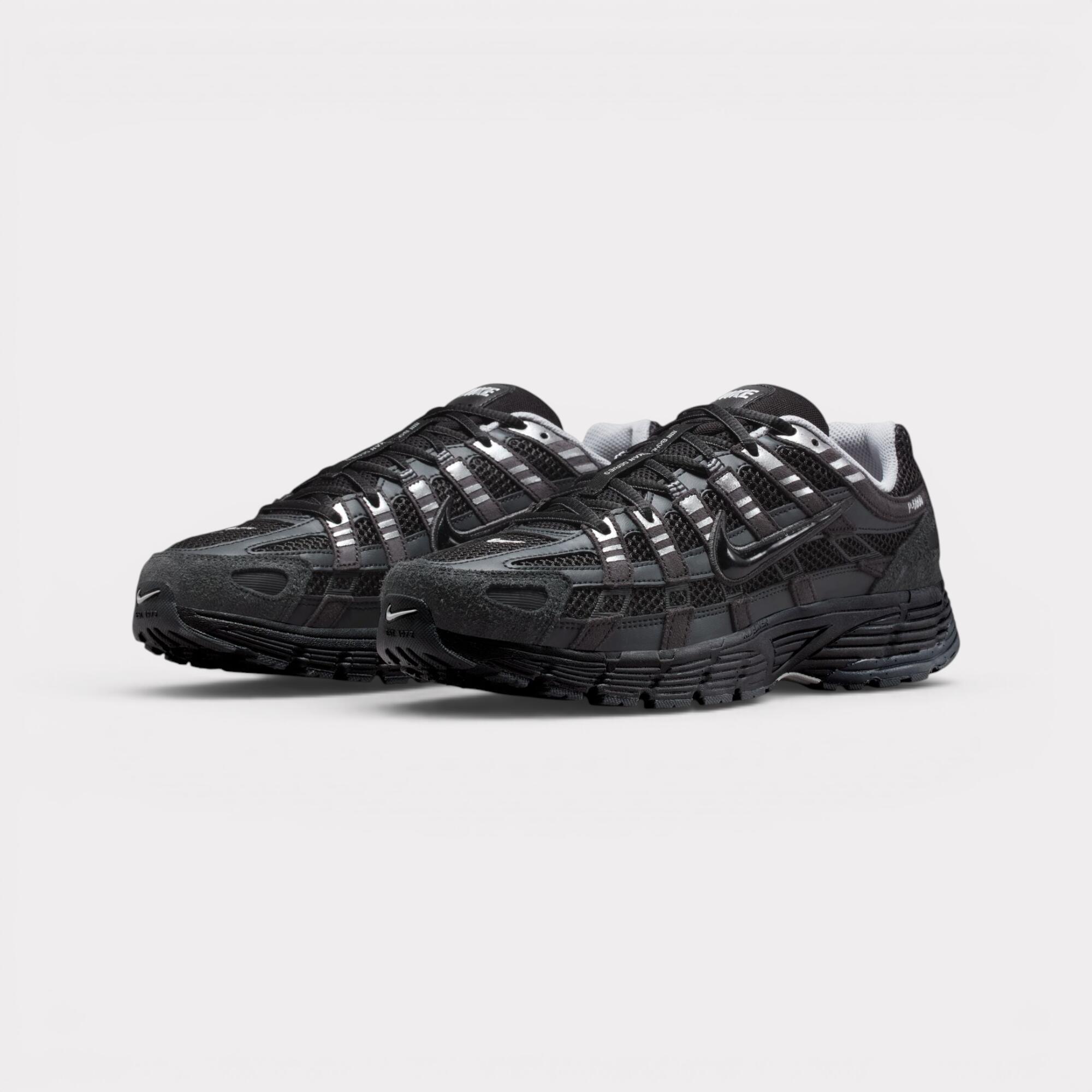 Nike P-6000 SE Suede Anthracite Metallic Silver 2/7