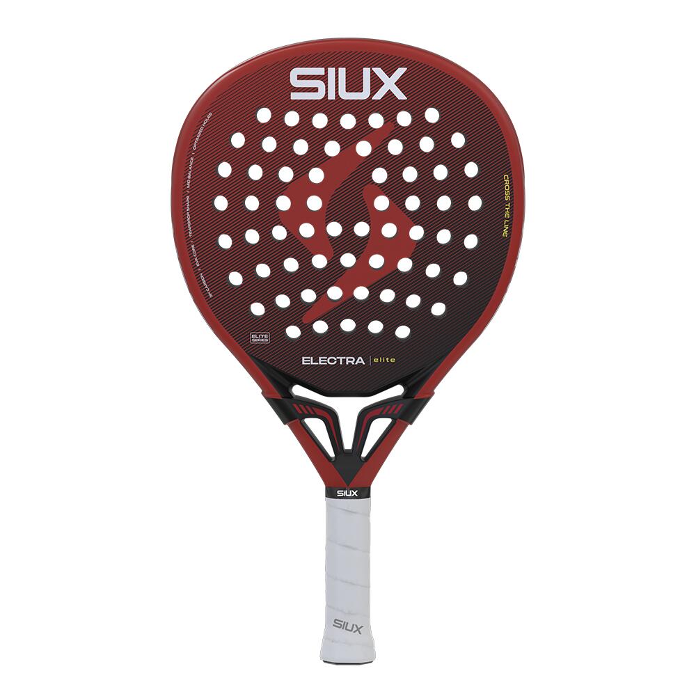 Siux - Racchetta da Padel Electra Elite 2026 Rossa Professionale Forma Rotonda 6/7