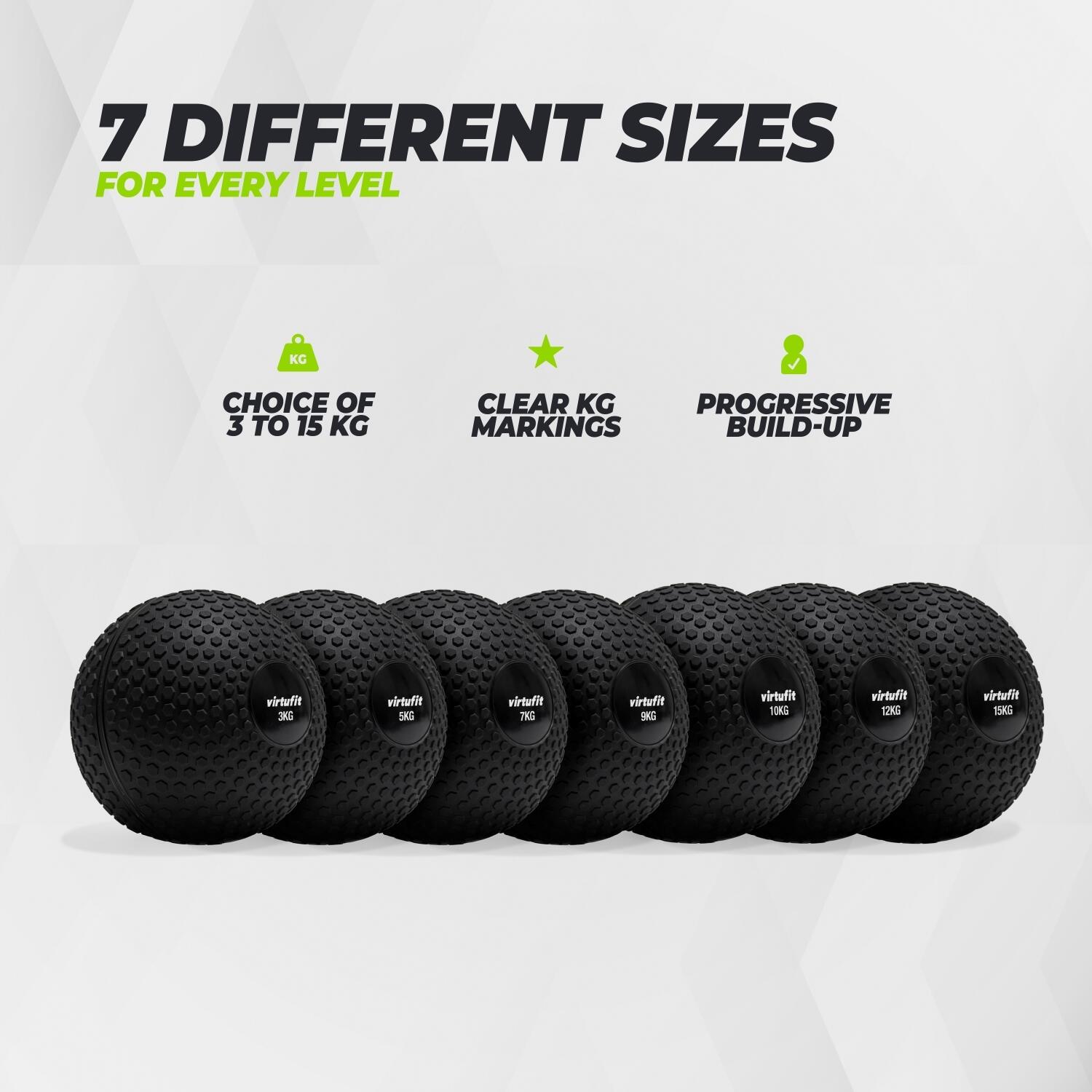 Slam Ball - Fitness Ball - Schwarz 3/7