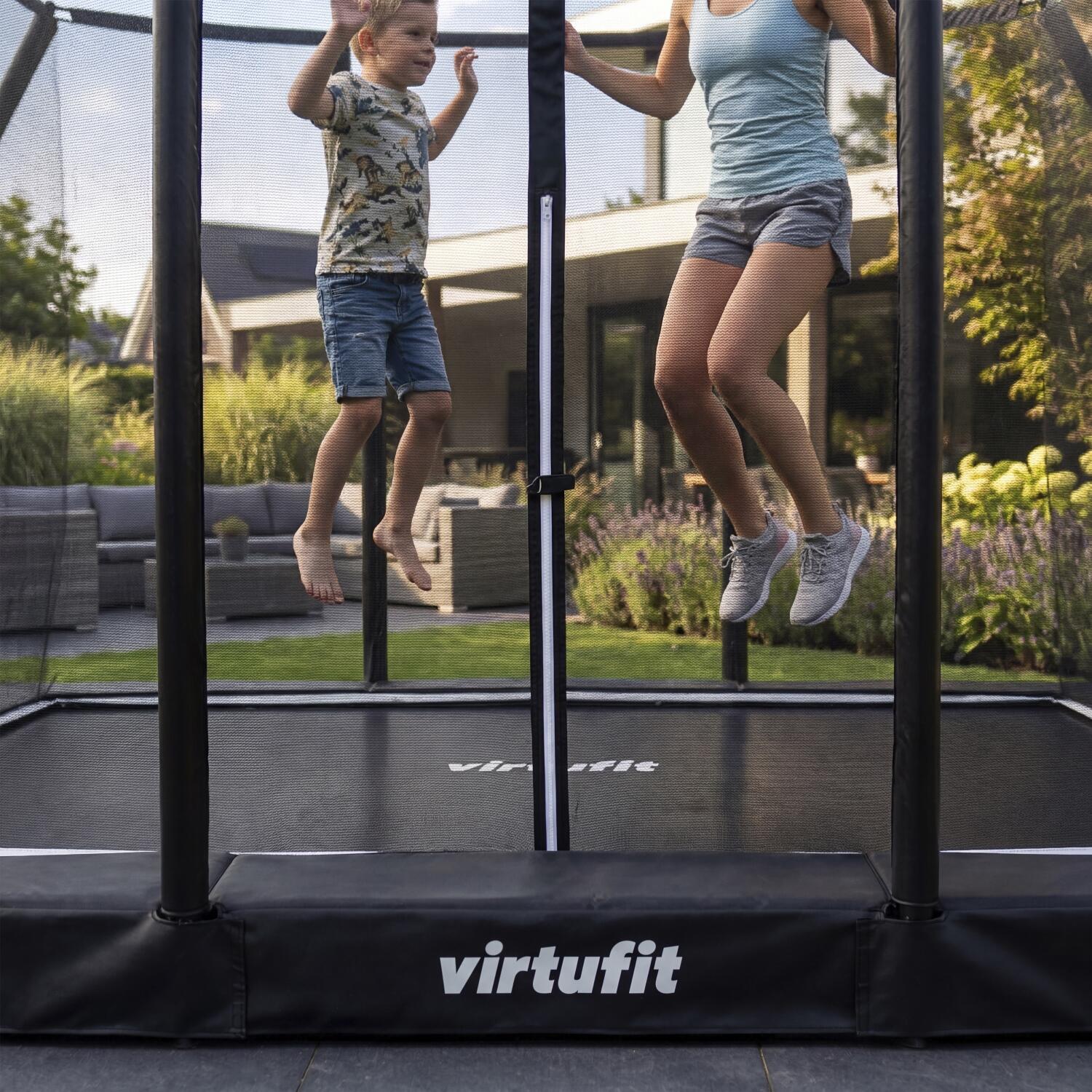 Trampolina do użytku naziemnego Premium - prostokątna - 213 x 305 cm 3/7