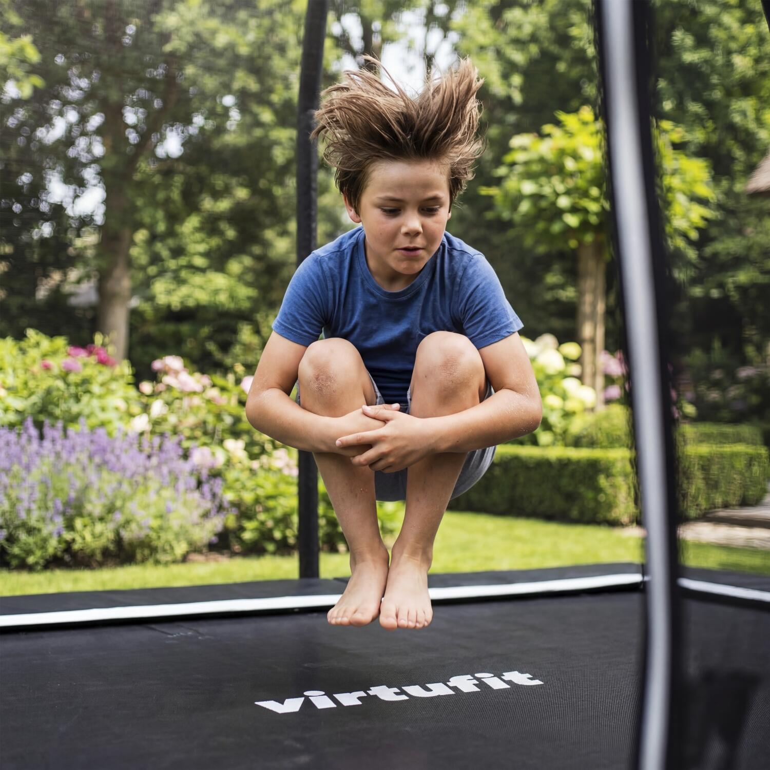 Premium-Bodentrampolin mit Sicherheitsnetz – rechteckig – 183 x 274 cm 3/7