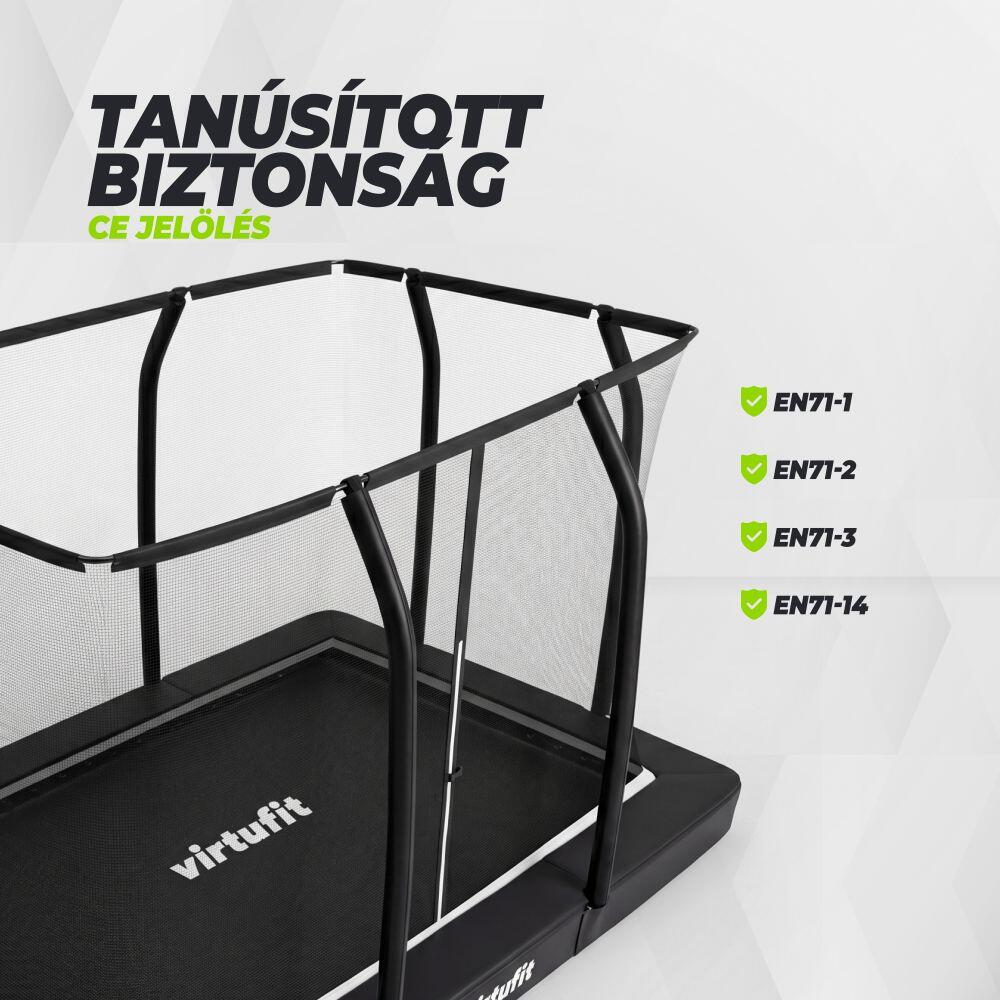 Premium Inground Trampoline met Veiligheidsnet - Rechthoekig - 213 x 305 cm 7/7