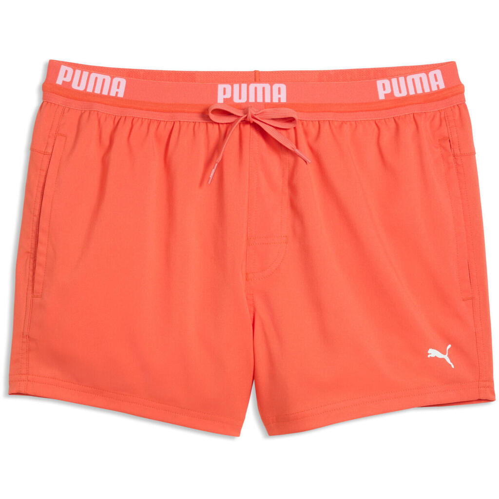 Shorts Puma Swim Men Logo Short Length Swim Short, Orange, Men